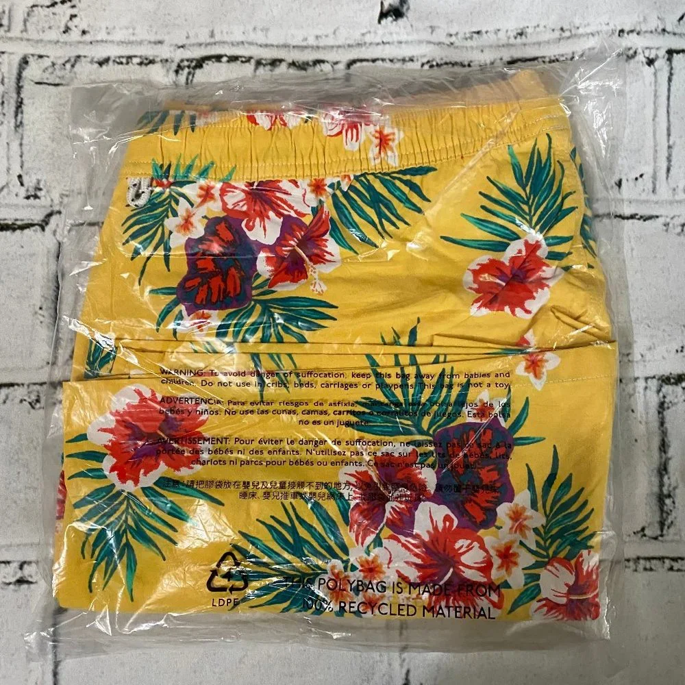 J. Crew Stretch Swim Trunk in floral print XL